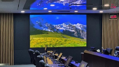 LED 전광판 한국서부발전 회의실 설치사례 P1.27mm